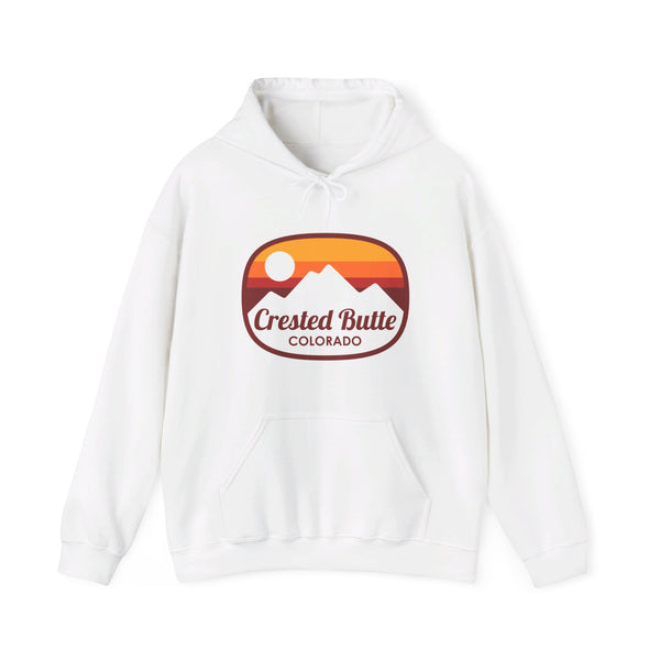Crested Butte, Colorado Hoodie - Retro Ombre Unisex Crested Butte Hoodie Sweatshirt