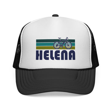 Helena, Montana Retro Bike Trucker Hat - Vintage Style Helena Cap