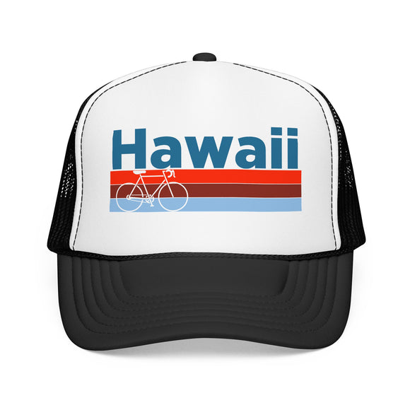 Hawaii Trucker Hat - Foam Hawaii Bike Cap