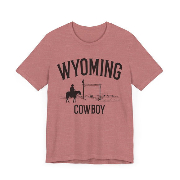 Wyoming Cowboy T Shirt - Wyoming Graphic Tee