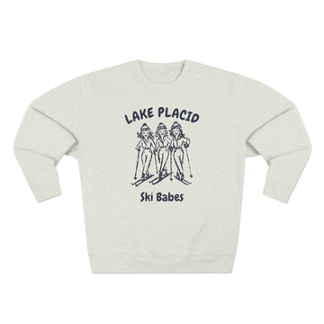 Premium Lake Placid, New York Ski Babes Sweatshirt