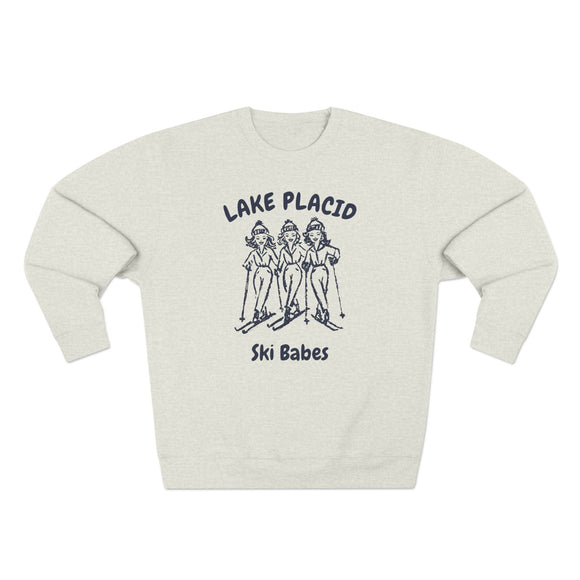 Premium Lake Placid, New York Ski Babes Sweatshirt
