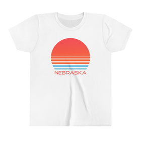 Nebraska Youth Shirt - Retro 80s Nebraska Kid's T-Shirt