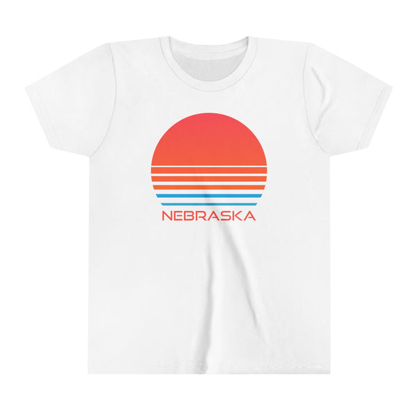 Nebraska Youth Shirt - Retro 80s Nebraska Kid's T-Shirt
