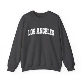 Buy dark-heather Los Angeles, California Sweatshirt - Unisex Graphic Crewneck
