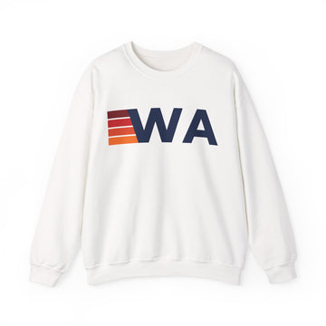 Washington Retro Sweatshirt | Retro Stripes Washington