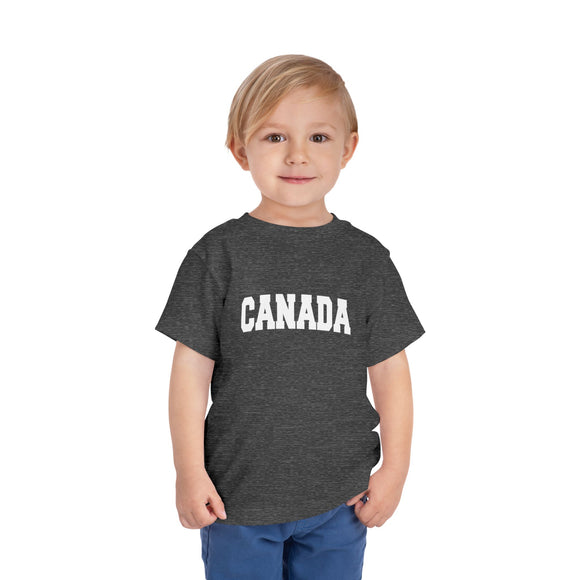 Canada Toddler Graphic Tee - Kids Canada Vacation T-Shirt