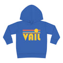 Vail, Colorado Toddler Hoodie - Retro Sunrise Unisex Vail Toddler Sweatshirt-1