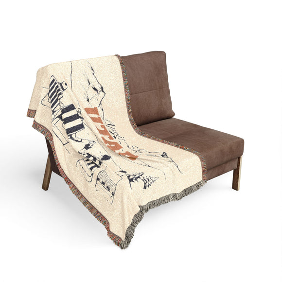 Utah Ski Town Throw Blanket | Mountain Woven Blanket