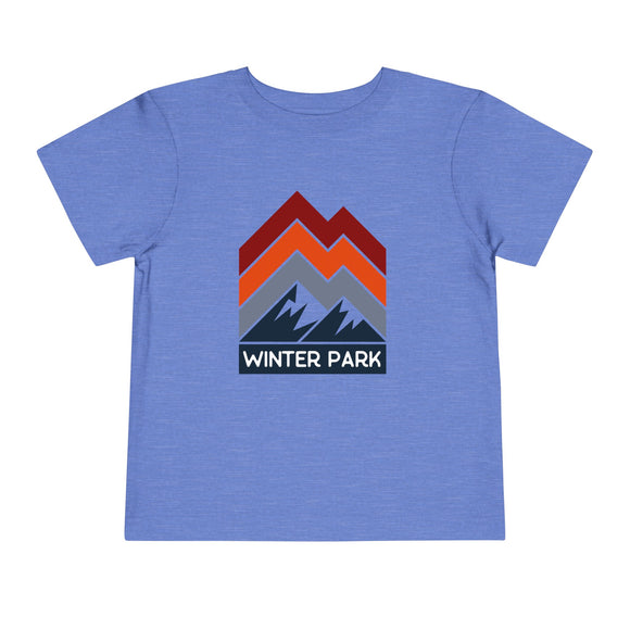 Winter Park, Colorado Toddler T-Shirt - Retro Palm Tree Toddler Winter Park Shirt