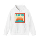 Aspen, Colorado Mountain Sun Hoodie - Unisex Aspen, Colorado Hooded Sweatshirt, Aspen, Colorado Travel Sweatshirt, Aspen, Colorado Sunset-4