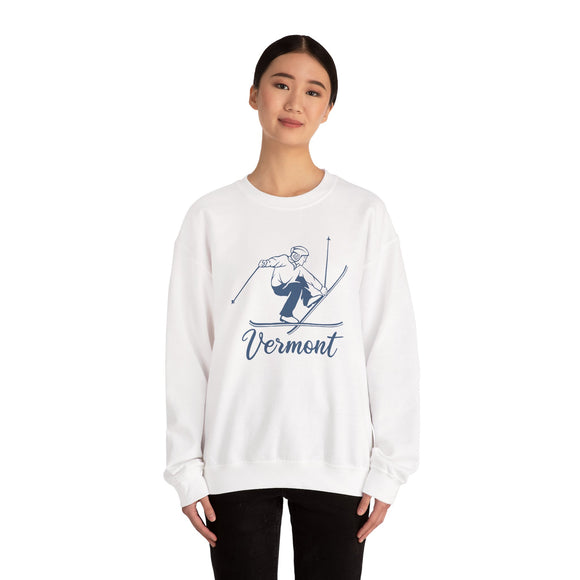Vermont Sweatshirt - Vintage Skiing Graphic Crewneck
