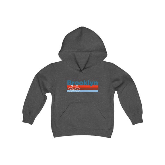 Brooklyn, New York Youth Hoodie - Retro Bike