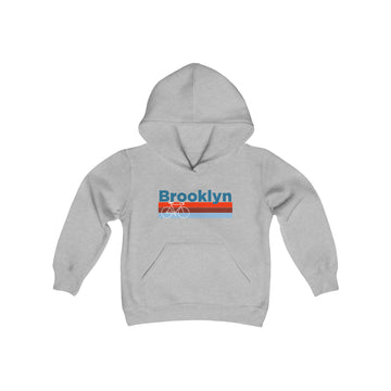 Buy sport-grey Brooklyn, New York Youth Hoodie - Retro Bike