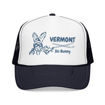 Buy navy-white-navy Vermont Ski Bunny Trucker Hat