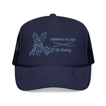 Buy dark-navy Snowmass Village, Colorado Ski Bunny Trucker Hat