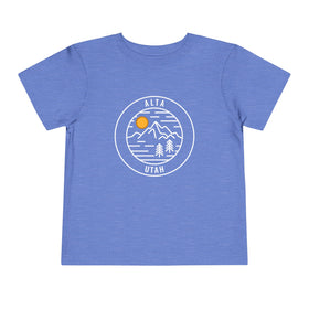 Alta, Utah Toddler T-Shirt - Retro Mountain Toddler Alta Shirt