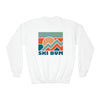 Ski Bum Youth Sweatshirt - Unisex Kid's Ski Bum Crewneck Sweatshirt