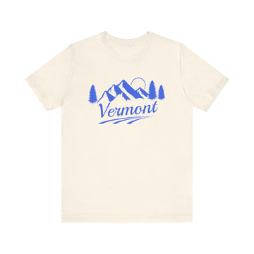 Buy natural Vermont T-Shirt - Retro Mountain Unisex Vermont Shirt