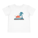 Carmel by the Sea, California Toddler T-Shirt - Retro Palm Tree Toddler Carmel by the Sea Shirt-2