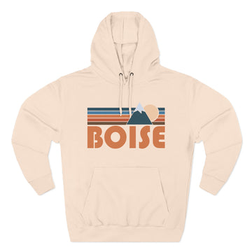 Boise, Idaho Hoodie - Retro Mountain Unisex Sweatshirt
