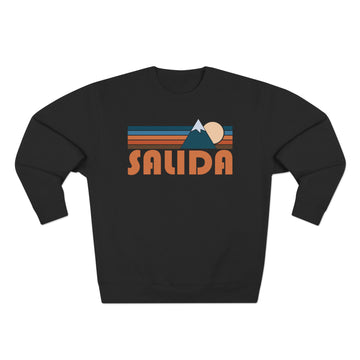 Buy black Premium Salida, Colorado Retro Mountain Graphic Sweatshirt