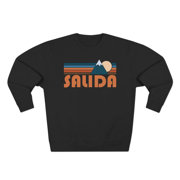 Premium Salida, Colorado Retro Mountain Graphic Sweatshirt