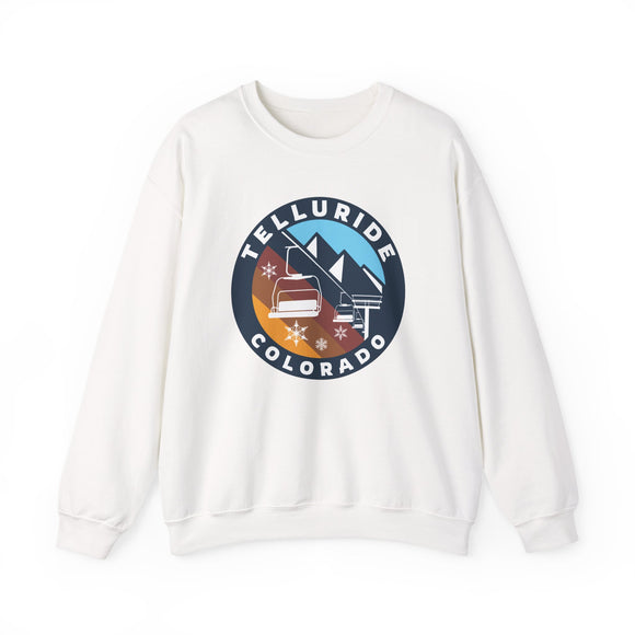 Telluride, Colorado Sweatshirt - Ski Lift Telluride Crewneck Sweatshirt