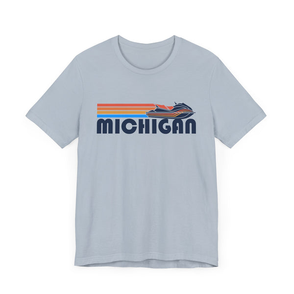Michigan T Shirt - Retro Jetski PWC Graphic Tee