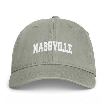 Buy sandstone Nashville, Tennessee Washed Baseball Cap - Vintage Coastal Comfort Colors