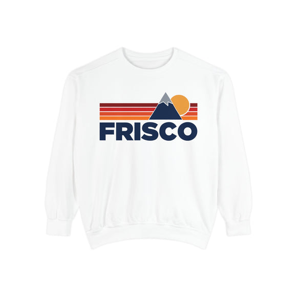 Frisco, Colorado Mountain Stripes Sweatshirt | Comfort Colors - 100% Cotton