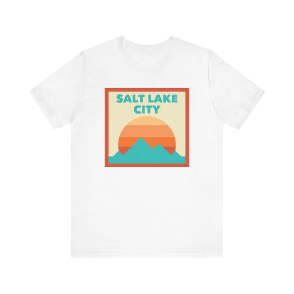 Retro Salt Lake City, Utah T-Shirt, Mountain Sun Tee, Unisex Graphic Shirt, Vintage Salt Lake City, Utah Top, Outdoor Adventure Clothing