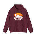 Denver, Colorado Hoodie - Retro Ombre Unisex Denver Hoodie Sweatshirt-2