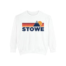 Stowe, Vermont Mountain Stripes Sweatshirt | Comfort Colors - 100% Cotton-3