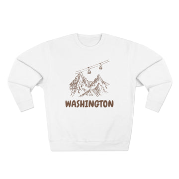 Premium Washington Gondola Ski Mountain Sweatshirt - 0