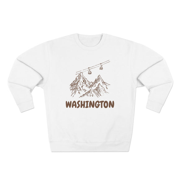 Premium Washington Gondola Ski Mountain Sweatshirt