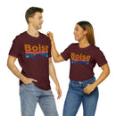 Boise, Idaho Shirt - Mountain Sunset Unisex Boise T-Shirt-85
