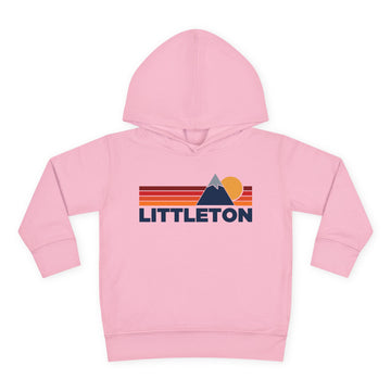 Buy pink Littleton, Colorado Toddler Hoodie - Unisex Mountain Littleton Pullover Sweatshirt, Kids Hooded Jumper, Colorado Souvenir