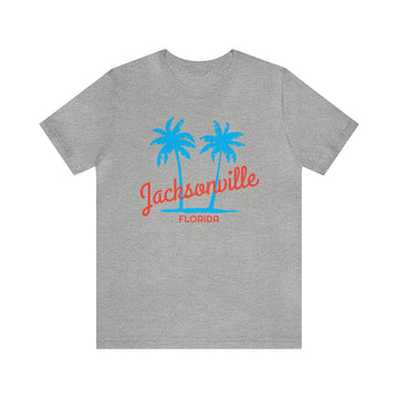 Jacksonville, Florida T-Shirt - Unisex Jacksonville Shirt - Palm Script - 0