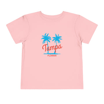 Buy pink Tampa, Florida Toddler T-Shirt - Retro Palm Tree Toddler Tampa Shirt