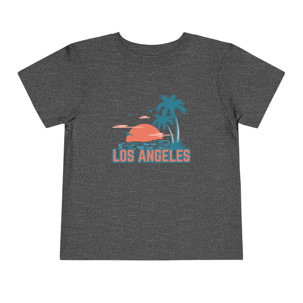 Los Angeles, Florida Toddler T-Shirt - Retro Palm Tree Toddler Los Angeles Shirt