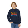 Vail, Colorado Youth Sweatshirt - Unisex Kid's Vail Crewneck Sweatshirt
