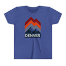 Denver, Colorado Youth Shirt - Retro Mountain Denver Kid's T-Shirt-6