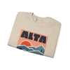 Alta, Utah Sweatshirt Retro Mountains, Alta Unisex Graphic Crewneck