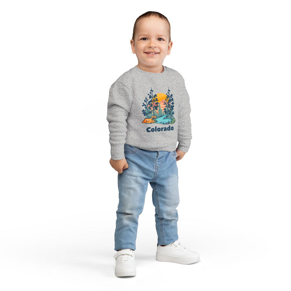 Colorado Toddler Sweatshirt - Colorado Toddler Crewneck Sweatshirt