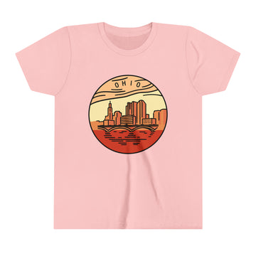 Buy pink Ohio Youth T-Shirt - Unisex Kids Ohio Shirt