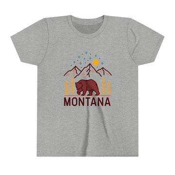 Buy athletic-heather Montana Youth T-Shirt - Unisex Kids Montana Shirt