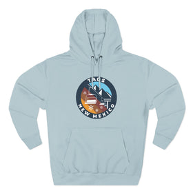 Buy blue-mist Premium Taos, New Mexico Ski Lift Hoodie