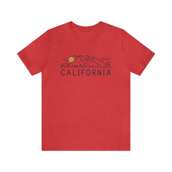 California T-Shirt - Retro Unisex California Shirt