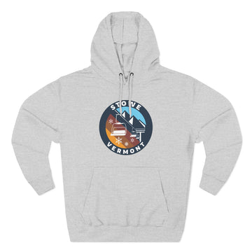 Premium Stowe, Vermont Ski Lift Hoodie - 0